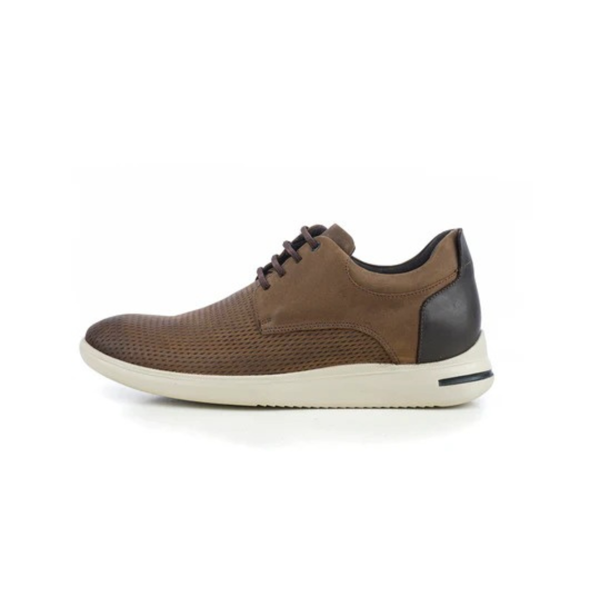 Max Denegri Mëxico - Zapatos casuales para hombre Derby Camel + 7cms de altura Logan