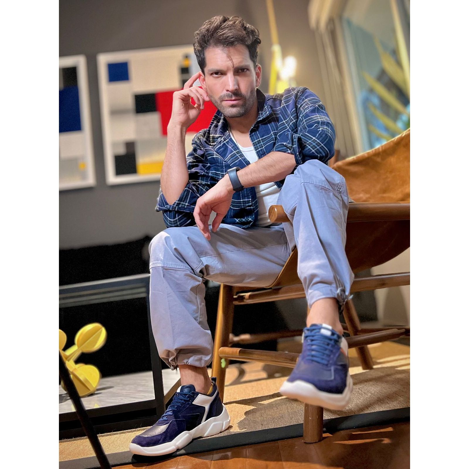 Max Denegri Mëxico - Tenis Casuales Celeste +7cm de Altura para hombre Grove