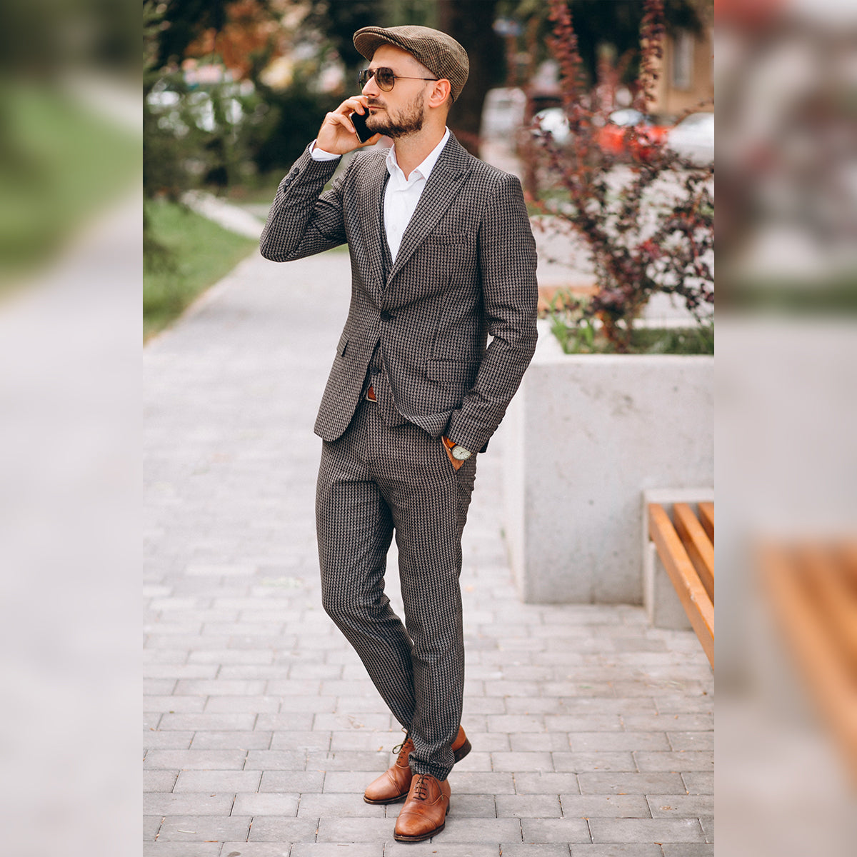 Max Denegri Mëxico - Zapatos casuales para hombre Derby Camel + 7cms de altura Logan