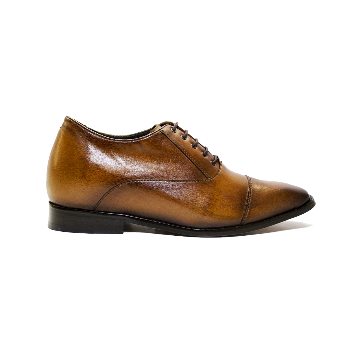 Max Denegri Mëxico - Zapatos de vestir para hombre Oxford Café Claro 7cms de altura Director