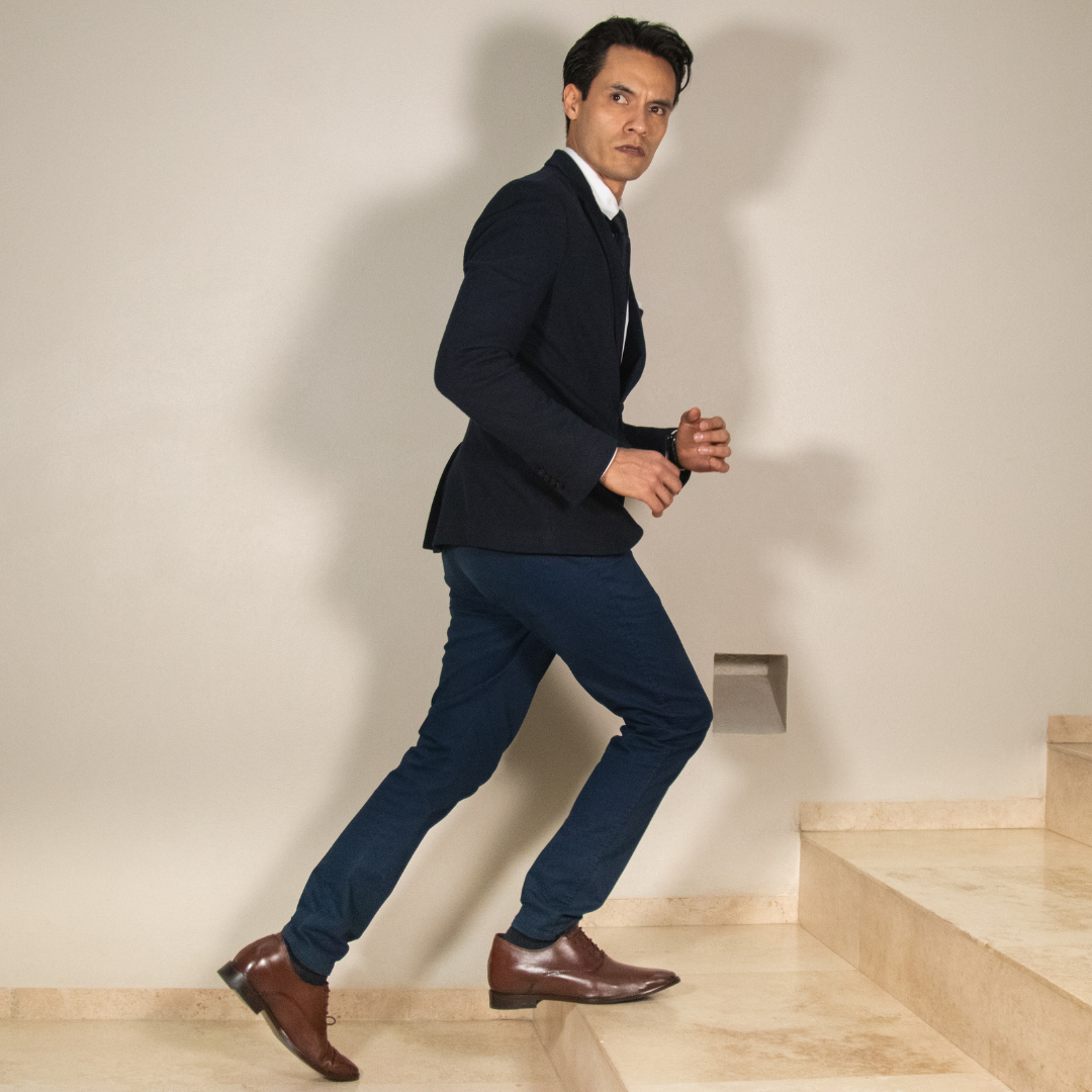 Max Denegri Mëxico - Zapatos Casuales para hombre Café +7cm de Altura Sunderland