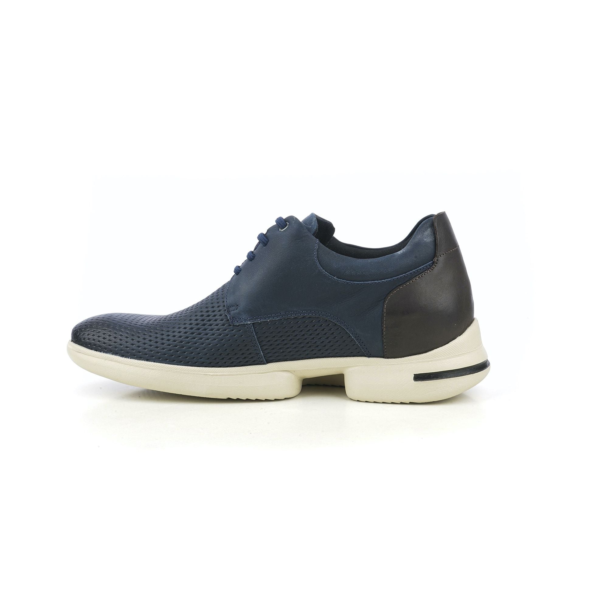 Max Denegri Mëxico - Zapatos casuales para hombre Derby Azul + 7cms de altura Logan