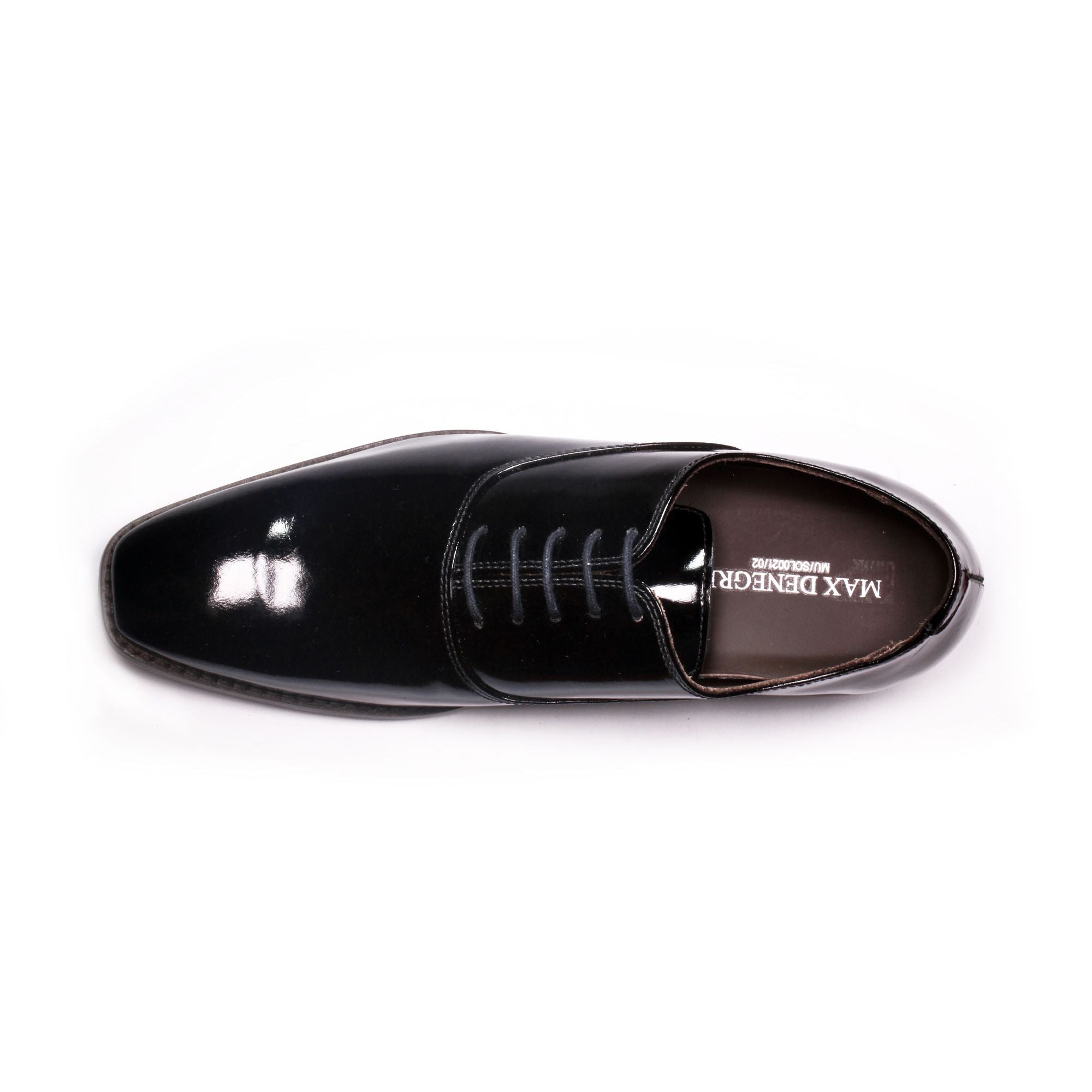 Max Denegri Mëxico - Zapatos de vestir para hombre Oxford Charol Negro 7cms de Altura Elegant