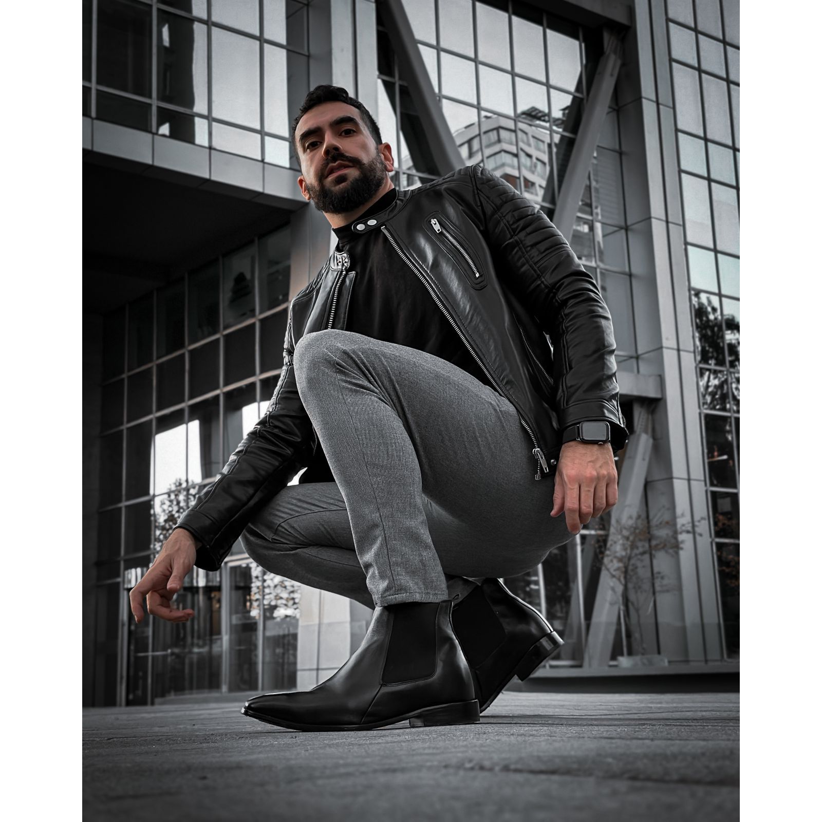 Max Denegri Mëxico - Botines Chelsea Negros para hombre+7cm de Altura Tucson