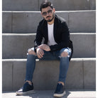 Max Denegri Mëxico - Zapatos casuales para hombre Derby Azul + 7cms de altura Logan