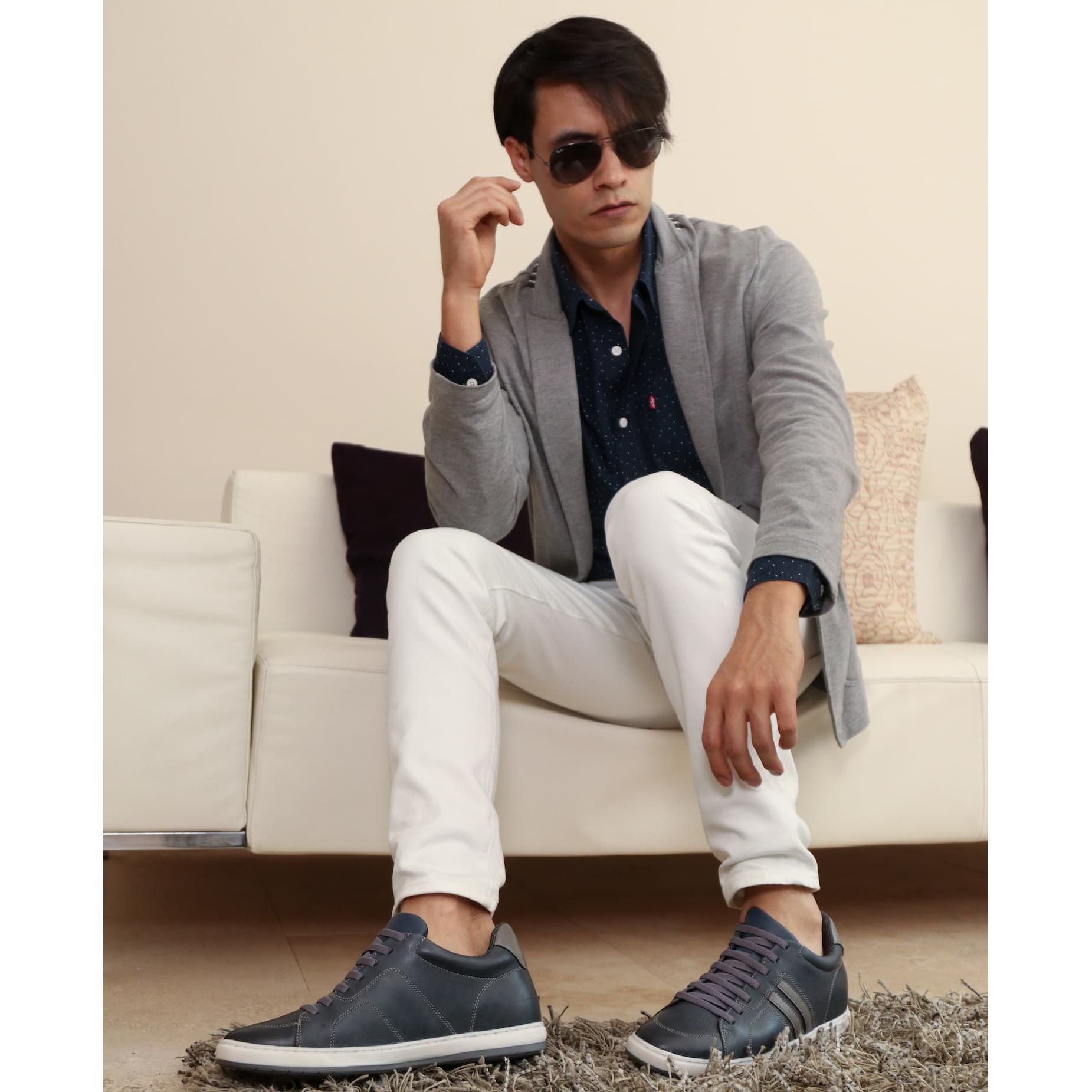 Max Denegri Mëxico - Zapato casuales para hombre Derby Café + 7cms de altura Factory