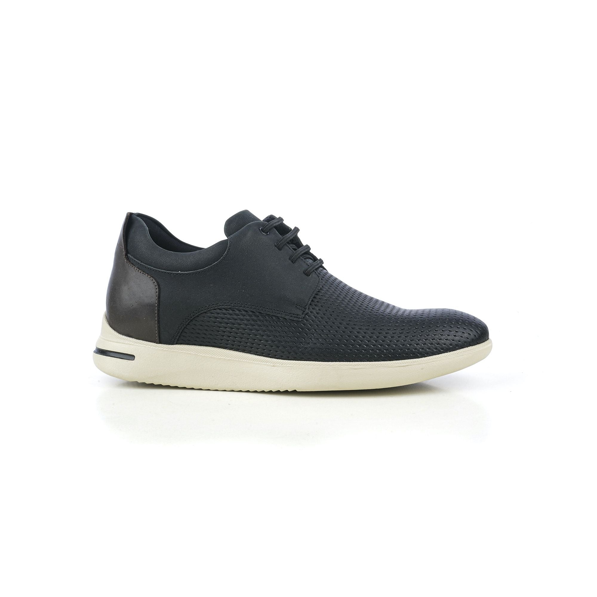 Max Denegri Mëxico - Zapatos casuales para hombre Derby Negro + 7cms de altura Logan