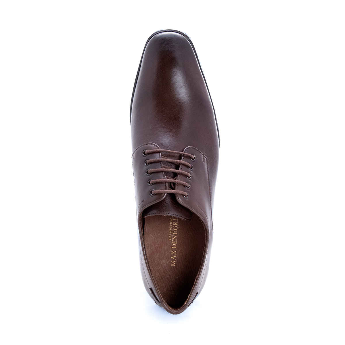 Max Denegri Mëxico - Zapatos de Vestir para hombre derby Café 7cms de Altura Bristol