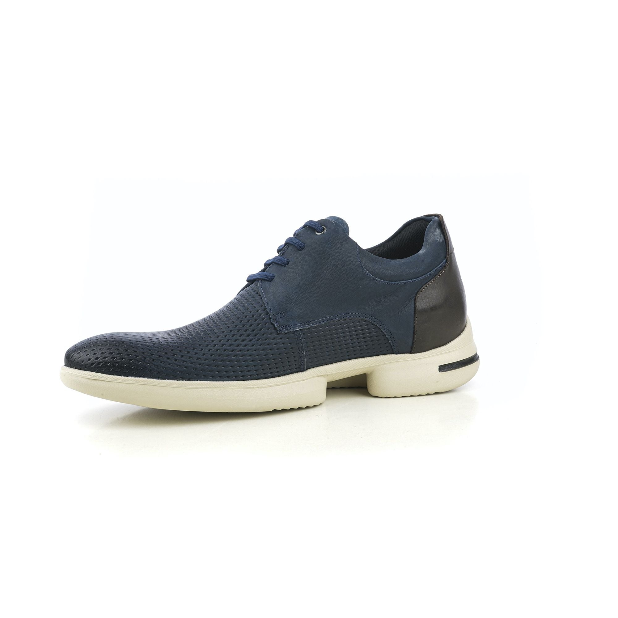 Max Denegri Mëxico - Zapatos casuales para hombre Derby Azul + 7cms de altura Logan